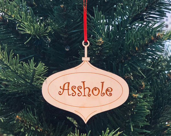"A" Christmas Ornament