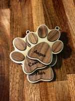 Paw Print Ornament